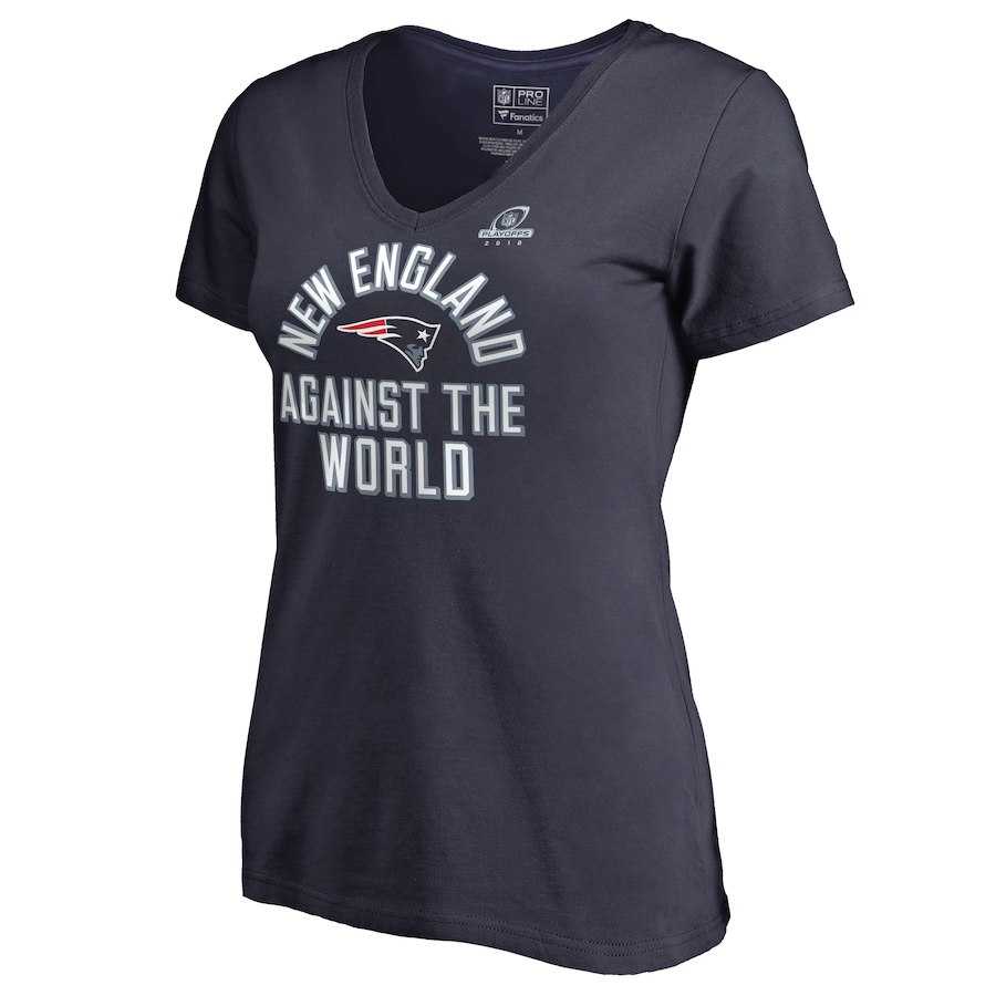 Women Patriots Navy 2018 NFL Playoffs Against The World T-Shirt,We sell and wholesale Women Patriots Navy 2018 NFL Playoffs Against The World T-Shirt on line form chian!